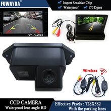 Fuwayda-câmera de visão traseira para carro, sem fio, com chip ccd, 4.3 de espessura, módulo lcd dobrável, à prova d'água 2024 - compre barato