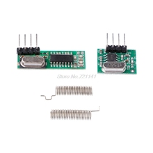 1 Set 433Mhz Superheterodyne RF Receiver Transmitter Module Kit With 2 Antennas For ARM/MCU Dropship 2024 - buy cheap