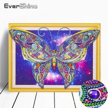 EverShine-Cuadro de mariposa bordado de diamantes 5D DIY, imagen de diamantes de imitación, mosaico de animales, 40x50 2024 - compra barato