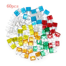 60pcs Mini Blade Fuses Auto Car Truck Assortment Fuse Kit 5A 10A 15A 20A 25A 30A 2024 - buy cheap