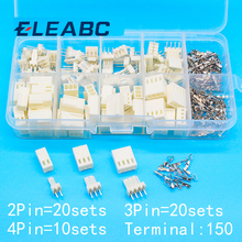 Conjuntos de 50 conjuntos de terminal de passo kf2510, caixa 2p 3p 4 pinos 2.54mm, invólucro/adaptador de conectores de cabeçote 2024 - compre barato