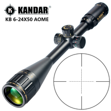 KANDAR Gold Edition 6-24x50 AOME Стеклярус с гравировкой Mil-dot фиксирующий прицел Охотничья винтовка тактический оптический прицел 2024 - купить недорого