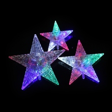 Christmas Tree Top Five-pointed Star LED Decorative Lights Flashing Color LED Christmas Decorative Lights Flashing Color Light 2024 - buy cheap