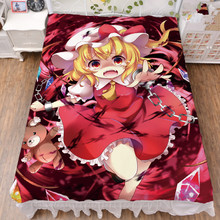 150x200 Japanese Anime TouHou Project Rumia Hon Meirin Remilia Scarlet Milk Fiber Bed Sheet & Flannel Blanket Summer Quilt 2024 - buy cheap