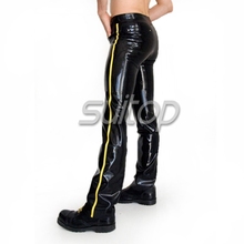 Suitop free shipping 0.4mm latex jeans pants 2024 - buy cheap