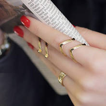 Hot Women Fashion Trendy Silvery/Golden Urban Punk Above Knuckle Anillos Band Midi Rings 3 Pcs/Set Jewelry Gift 2024 - buy cheap