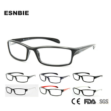 ESNBIE-Montura TR90 para gafas de hombre, lentes transparentes para ordenador, graduadas, con 6 marcos, Alemán 2024 - compra barato