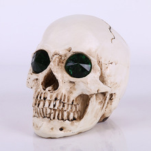 Modelo de simulação de caveira humana 1:1, crânio humano, resina, crânios fantasma, cabeça de crânio, ossos cruzados, halloween 2024 - compre barato