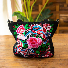 Fashion National embroidery Women Shopping Handbags!Hot Floral embroidered Lady Shoulder&Crossbody bags All-match Multi-use bags 2024 - buy cheap