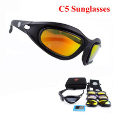 Óculos de sol tático x7 c5, polarizado, esportivo, airsoft, paintball, caminhada, militar, caça, tiro, com 4 lentes 2024 - compre barato