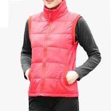 Winter Vest Women 2016 New Spring Brief Style Autumn Ladies Moms Thin Warm Plus Size Solid Color red cotton Outwear 2024 - buy cheap