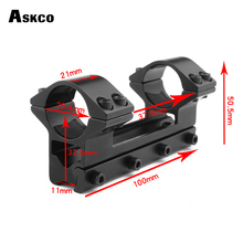 Askco Hunting 25.4mm 1" One Piece Low Profile Dovetail Scope Mount Rings 11mm Rail For Hunting Riflescope Flashlight Caza 2024 - buy cheap