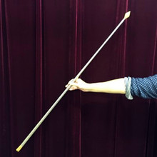 Профессиональный Появившись Ланс-металл (серебристый, 1,6 м длиной) Фокусы Маг этап трюк реквизит Fun шелка Magica палочка 2024 - купить недорого