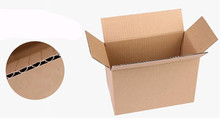 Caja de embalaje de papel Kraft, embalaje corrugado para transporte exprés, venta al por mayor, 7 tamaños, 10 unids/lote 2024 - compra barato