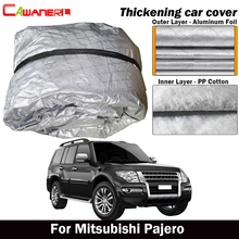 Cawanerl Thick Cotton Car Cover Waterproof Outdoor Sun Shade Rain Snow Hail Resistant SUV Cover For Mitsubishi Pajero 2024 - buy cheap