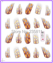 1X  Nail Art Water Transfers Stickers Nail Decals Stickers Water Decal  Peacock Feather  Plumage SY1719 2024 - buy cheap