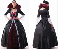 Free shipping 2015 halloween costumes for women cosplay Queen Of The Vampires adult sexy fancy dress costume 2024 - buy cheap