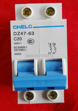 1 шт./лот DZ47-63 20A 2P автоматический выключатель 400В 2024 - купить недорого