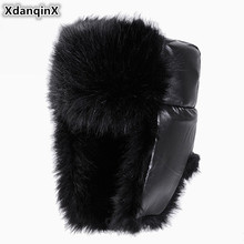 XdanqinX Extra Thick Earmuffs Caps Men's Protection Face Bomber Hats Plus Velvet Warm Women's Winter Hat Snow-proof Ski Cap NEW 2024 - buy cheap