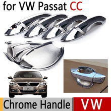 Manijas cromadas para puerta de VW Passat CC Volkswagen, cubiertas de cromo, accesorios de estilismo para coche, pegatinas, estilo de coche 2024 - compra barato