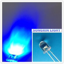 Xiasongxin lâmpada azul led 8mm, 1000 pçs, ultra brilhante, azul diy, diodo emissor de luz 2024 - compre barato