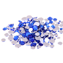 Blue Color Various Sizes Acrylic Rhinestones Shoes Shining Nail Art Decorations Clothing Decorations 2024 - buy cheap