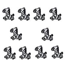 Applique Patch for Children Clothes Sew Embroidery Cute Stripes Iron on Patch for Jacket Bag Animals Zebra Accessories 10 PCS 2024 - buy cheap