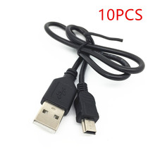 10/20/30/40/50/100 шт. лучший черный USB 2,0 A штекер на Mini 5 Pin B кабель для зарядки и передачи данных Шнур адаптер 50 см 2024 - купить недорого