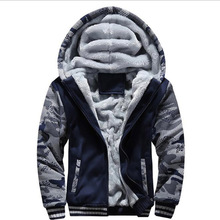 Bomber Jacket Men Slim Fit Zipper Hooded Tracksuit Winter Warm Mens Jackets And Coats Casual Hoodies Male Brand Clothing 2024 - buy cheap