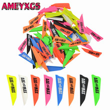 50/100Pcs 1.75" Archery Arrow Right Wing Shield Plastic Feather Rubber Vanes Fletches For Arrow DIY Tools Shooting Accessories 2024 - buy cheap