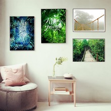 Tropical Jungle Landscape Artwork Posters And Prints Canvas Art Painting Wall Pictures For Living Room Decoration Home Decor 2024 - buy cheap