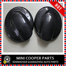 Cubierta de aceite de fibra de carbono para Mini Cooper R55 R56 S, cubierta de aceite para R55-56, negro/rojo, seco Real, 1 unids/set por juego, 2007-2013 2024 - compra barato