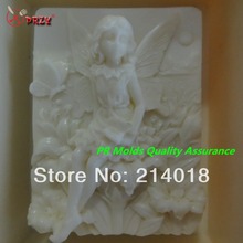 Beautiful faery modelling silicon soap mold animal fondant Cake decoration mold High-quality Handmade soap mold NO.:SO402 2024 - buy cheap