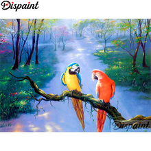 Pintura descartável com bordado diamante "pássaro" pintura de diamante completo quadrado redondo figura de decoração de strass a12115 2024 - compre barato