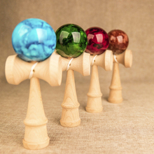 18CM Kendama Ball Wooden Toys Marble Color Kendama Profesional Skillful Juggling Balls Toys For Adult Children Random Colors 2024 - buy cheap