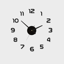 Reloj de pared de acrílico para decoración del hogar, pegatinas autoadhesivas únicas de gran número, relojes modernos 2024 - compra barato