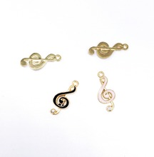 Hot 10pcs DIY High Quality Fashion Charms Enamels Music Symbol Alloy Pendant Bracelet Necklace Jewelry Accessories DIY Crafts 2024 - buy cheap