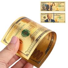 Commemorative Notes 24K Gold Plated Dollars Banknotes 10 Billion Trump Collection High Quality Donald Trump and The First Lady 2024 - buy cheap