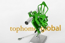 For Kawasaki NINJA ZX6R 2009 - 2013 Green CNC Rearsets Foot Pegs Rear Set 2010 2011 2012  Motorcycle Parts 2024 - buy cheap