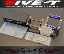 GTB RACING-Servo de dirección Dual, bandeja de Radio versión completa de fibra de carbono para 1/5 LOSI 5IVE-T 2024 - compra barato