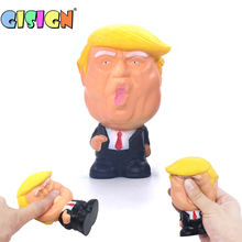 Cute Trump Squishy Stress Squeeze Ball Jumbo Funny Cool Novelty Pressure Relief Kids Doll Decor Squeeze Fun Joke Antistress Toys 2024 - buy cheap