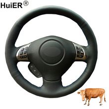 Hand Sewing Car Steering Wheel Cover Top Cow Leather For Subaru Forester 2008-2012 Impreza 2008-2011 Legacy 2008-2010 Exiga 2009 2024 - buy cheap