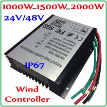 1000W_1500W_2000W Wind Generator Charge Controller 48V 24V Wind Turbine Generator Regulator Charge Controller Waterproof IP67 2024 - buy cheap