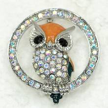 Wholesale Owl Enamel Rhinestone Pin brooches C101830 2024 - buy cheap
