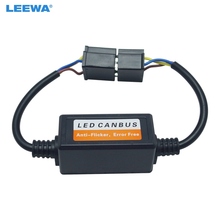 Leewa farol de led para carro 2 peças, sem erro de carga, plug para h4 hi/lo, resistor de carga livre canbus # ca5941 2024 - compre barato