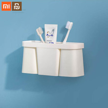 Xiaomi mijia-soporte para cepillo de dientes, Juego de vasos para tubo de cepillo de dientes, soporte para pasta de dientes, estante para baño, Hogar Inteligente 2024 - compra barato