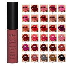 Qibest-pigmento de maquillaje de labios, maquillaje de belleza, a prueba de agua, brillo de labios de larga duración, negro, terciopelo, mate Nude, Rojo 2024 - compra barato