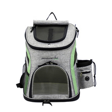 Воздухопроницаемый рюкзак для собак, коляска для домашних животных, креативная вместительная сумка для собак и кошек, рюкзак на плечо 2024 - купить недорого
