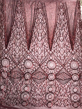 Модный Тюль Вышивка французский чистая кружевная ткань H-19.160 с блестками для вечернего платья 2024 - купить недорого