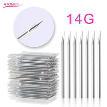 100Pcs 14G Cateter Piercing Needles 16G 18G Disposable Sterile Body Needle Cannula Navel Ear Nose Temporary Piercings Tool 2024 - buy cheap